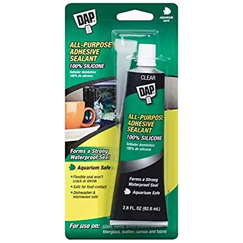 DAP 688 Purpose 100% Silicone Raw Building Material, 2.8 oz, Clear, 2 Fl Oz