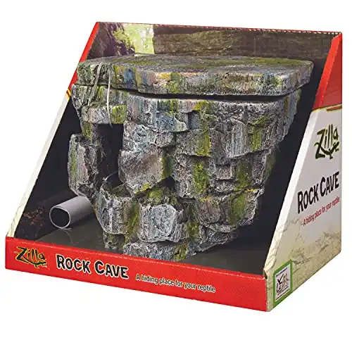 Zilla Vertical Décor Rock Cave 8.75 x 5.875 x 7.25",Grey